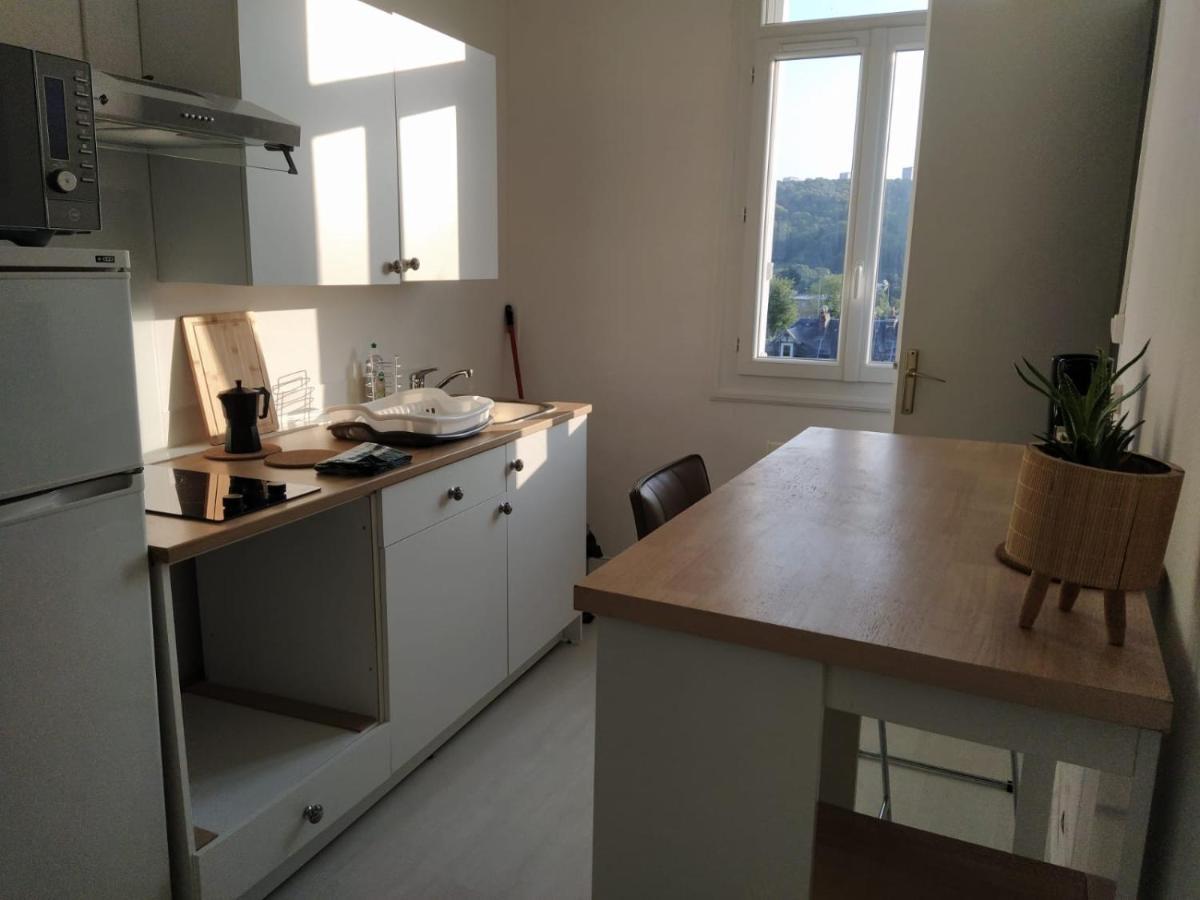 Le Nid Normand Avec Terrasse - Stationnement Facile Et Gratuit - 5 Min Seine Leilighet Deville-les-Rouen Eksteriør bilde